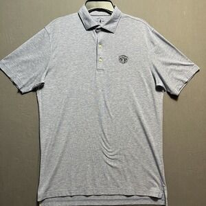 Johnnie-O Polo Shirt Mens Medium light Blue  Golf Medinah Country Club
